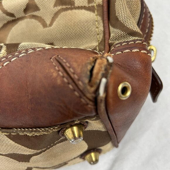Vintage COACH Hamptons Signature Classic Logo Bag Satchel - Picture 16 of 16